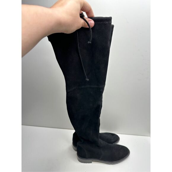 Stuart Weitzman Over The Knee Boots Womens 10 Black Vanland Suede New $950 MSRP - Picture 3 of 12